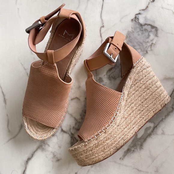 Marc Fisher Perforated Espradille Wedge - Picture 2 of 7